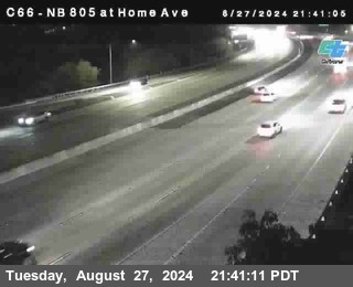 NB 805 at Home Ave (On Ramp)