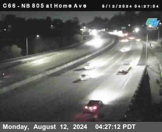 NB 805 at Home Ave (On Ramp)