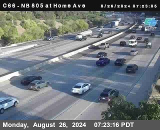 NB 805 at Home Ave (On Ramp)