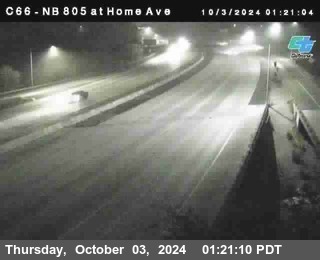 NB 805 at Home Ave (On Ramp)