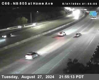 NB 805 at Home Ave (On Ramp)