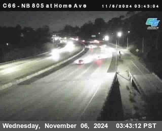 NB 805 at Home Ave (On Ramp)