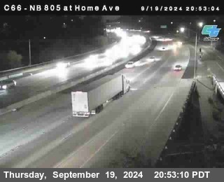 NB 805 at Home Ave (On Ramp)