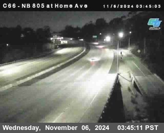 NB 805 at Home Ave (On Ramp)