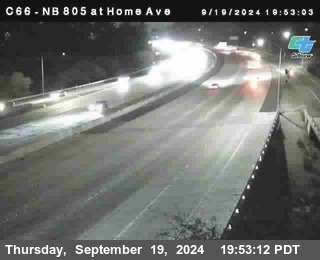 NB 805 at Home Ave (On Ramp)