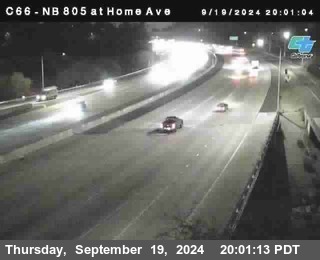 NB 805 at Home Ave (On Ramp)