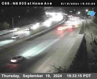 NB 805 at Home Ave (On Ramp)