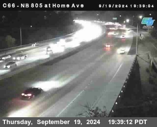 NB 805 at Home Ave (On Ramp)