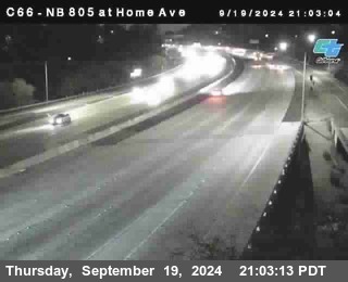 NB 805 at Home Ave (On Ramp)