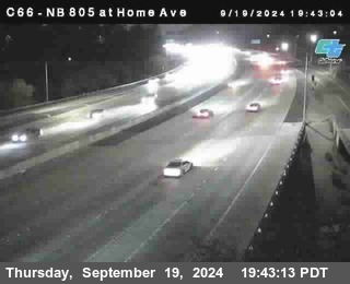 NB 805 at Home Ave (On Ramp)