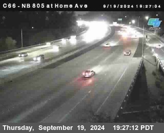 NB 805 at Home Ave (On Ramp)