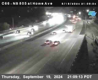 NB 805 at Home Ave (On Ramp)