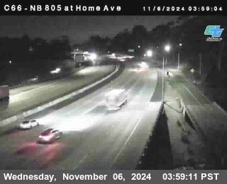 NB 805 at Home Ave (On Ramp)