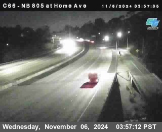 NB 805 at Home Ave (On Ramp)