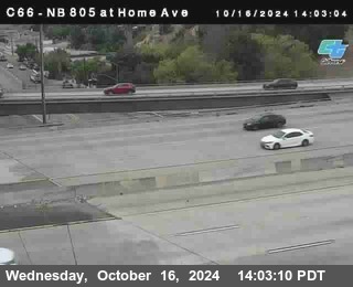 NB 805 at Home Ave (On Ramp)