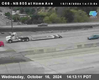 NB 805 at Home Ave (On Ramp)