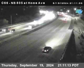 NB 805 at Home Ave (On Ramp)