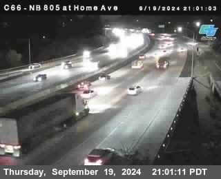 NB 805 at Home Ave (On Ramp)