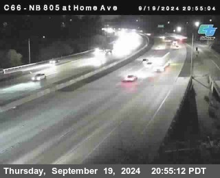 NB 805 at Home Ave (On Ramp)