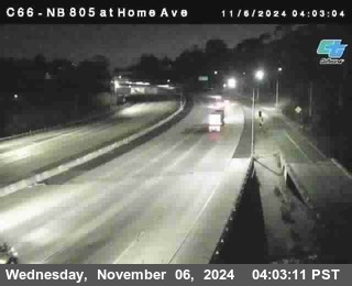 NB 805 at Home Ave (On Ramp)