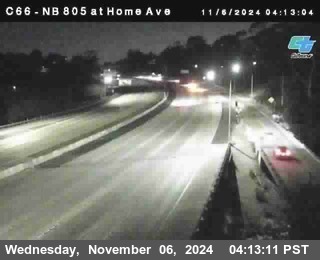 NB 805 at Home Ave (On Ramp)