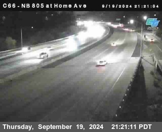 NB 805 at Home Ave (On Ramp)