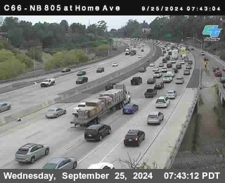 NB 805 at Home Ave (On Ramp)