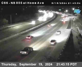 NB 805 at Home Ave (On Ramp)