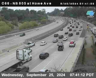 NB 805 at Home Ave (On Ramp)