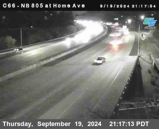 NB 805 at Home Ave (On Ramp)