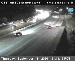 NB 805 at Home Ave (On Ramp)