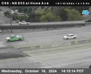 NB 805 at Home Ave (On Ramp)