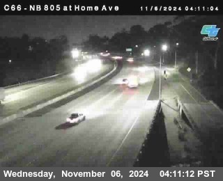 NB 805 at Home Ave (On Ramp)