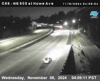 NB 805 at Home Ave (On Ramp)