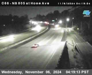 NB 805 at Home Ave (On Ramp)