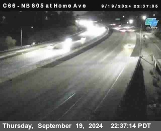 NB 805 at Home Ave (On Ramp)