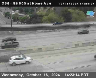 NB 805 at Home Ave (On Ramp)