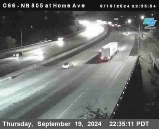 NB 805 at Home Ave (On Ramp)