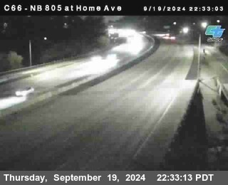 NB 805 at Home Ave (On Ramp)