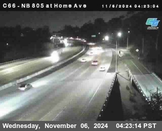 NB 805 at Home Ave (On Ramp)