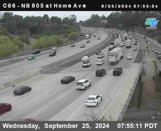 NB 805 at Home Ave (On Ramp)