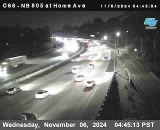 NB 805 at Home Ave (On Ramp)