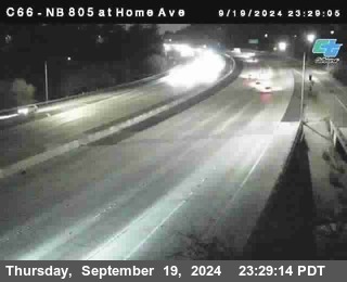 NB 805 at Home Ave (On Ramp)