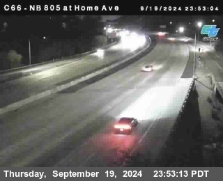 NB 805 at Home Ave (On Ramp)