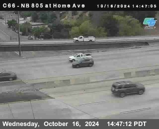 NB 805 at Home Ave (On Ramp)