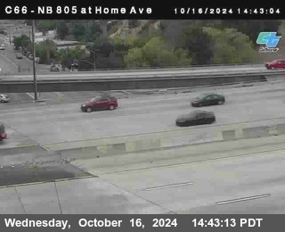 NB 805 at Home Ave (On Ramp)