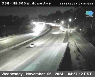 NB 805 at Home Ave (On Ramp)