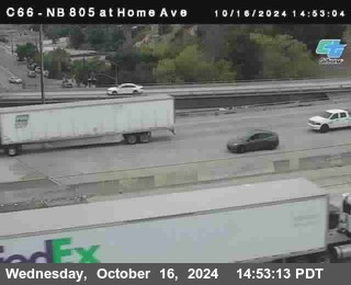 NB 805 at Home Ave (On Ramp)