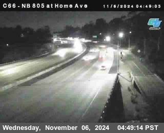 NB 805 at Home Ave (On Ramp)