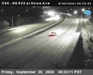 NB 805 at Home Ave (On Ramp)